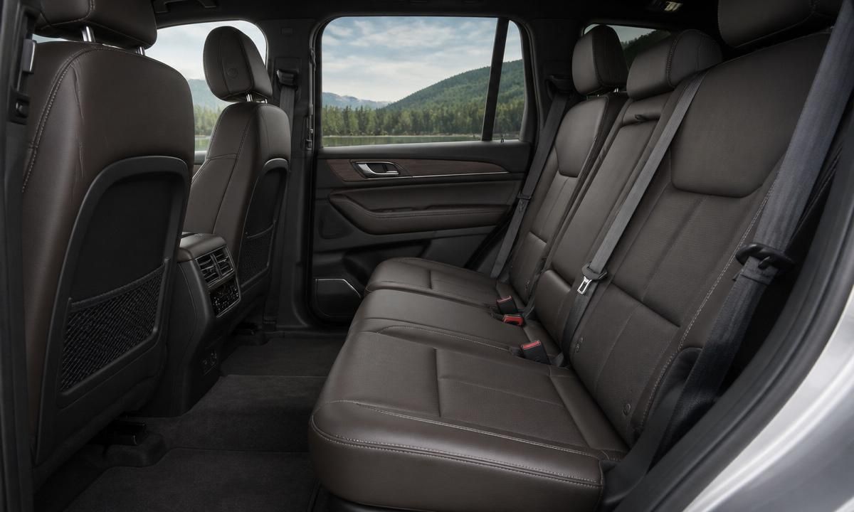 Rear seating area of the 2026 Outback showing legroom and headroom