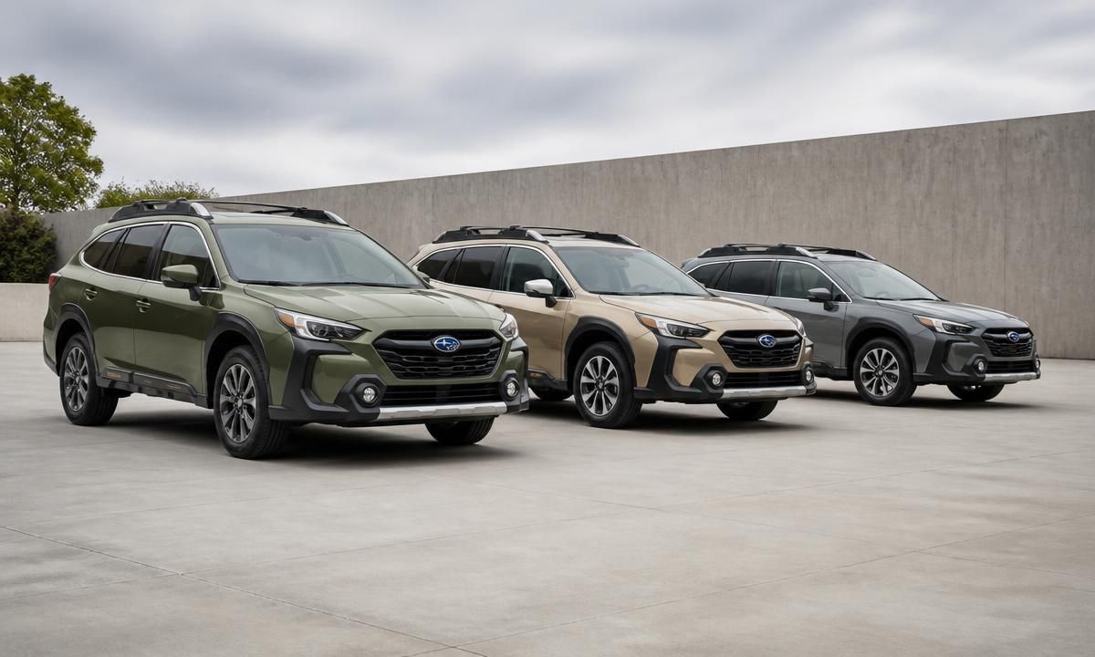 2026 Subaru Outback trim lineup shown side by side
